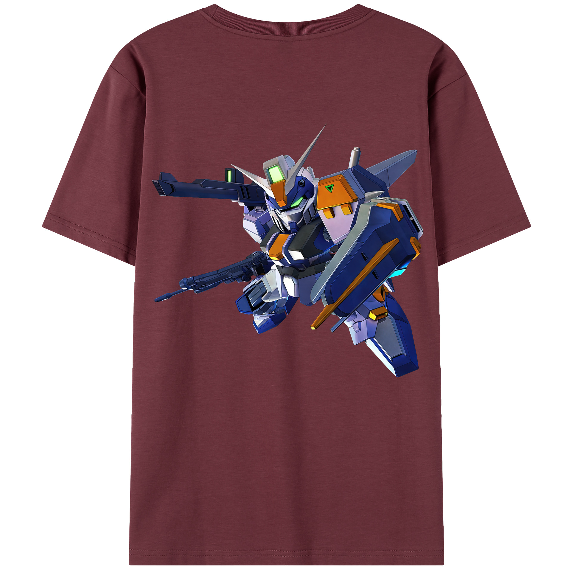 （画像用） 機動戦士ガンダム Mobile Suit Gundam 綿100％半袖Tシャツ（背面プリント）